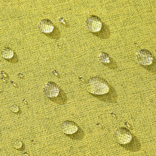 MIULEE Outdoor Cushions Waterproof Faux Linen Decorative Outside Cushion Covers Water Resistant for Garden Sofa Livingroom Chair Bedroom Tent Park Patio 45x45cm Set of 2 Green - Image 4