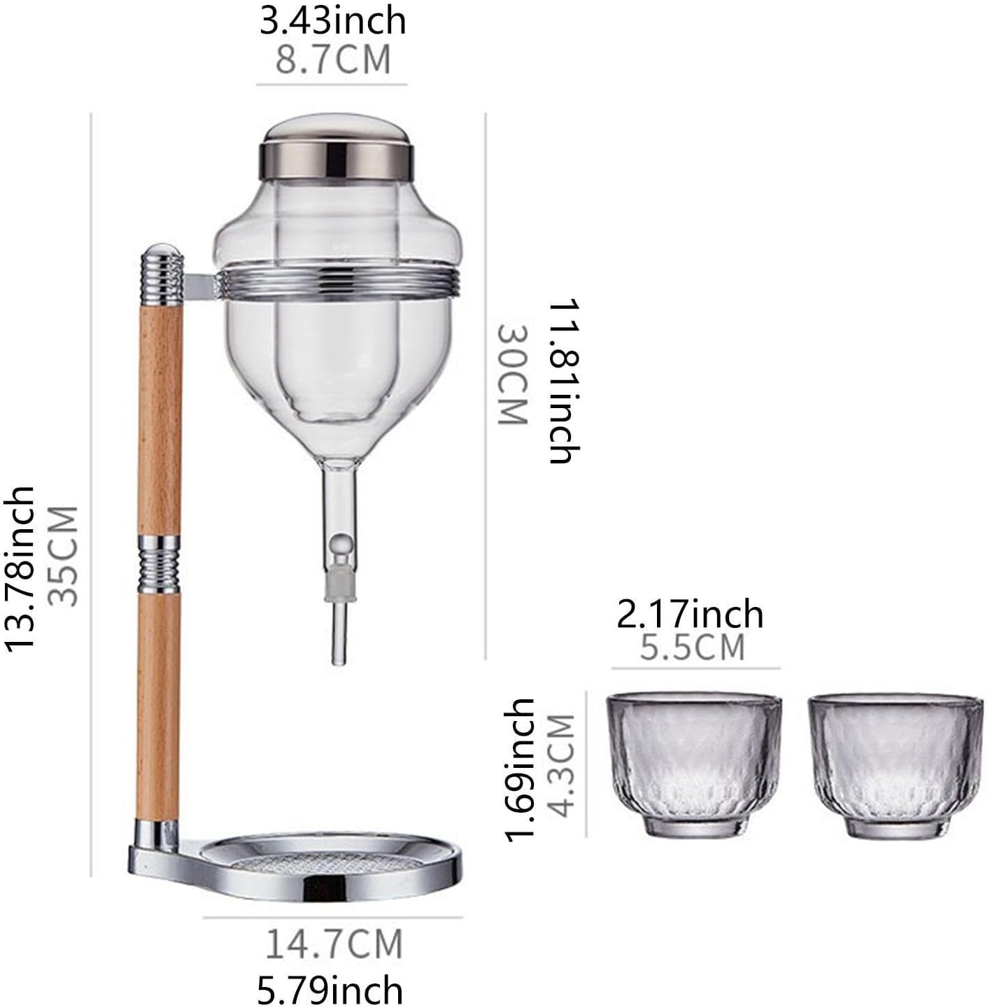 日本酒セットディスペンサーワイン冷静な実用的なドリンクウェア, 銀