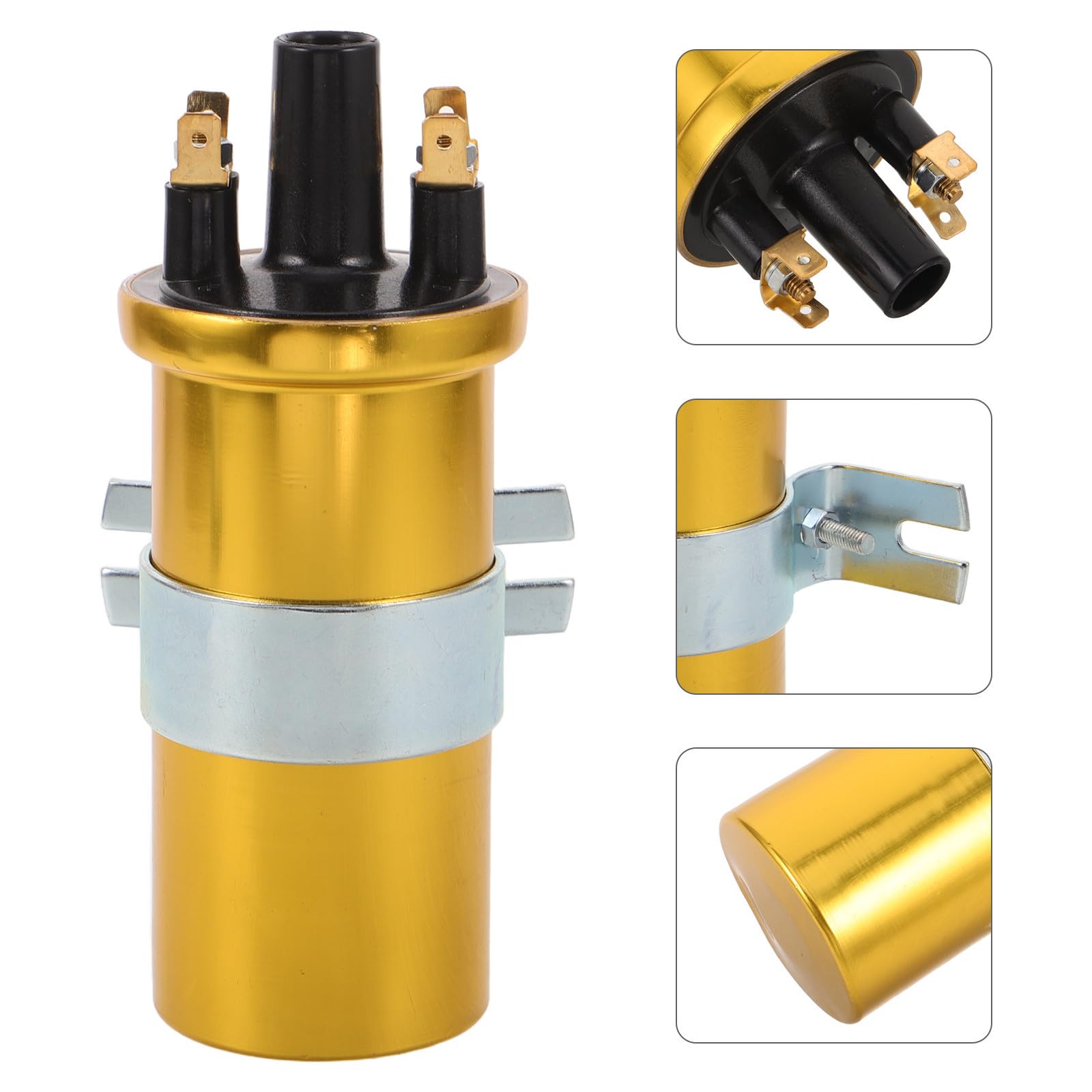 SECFOU Bobina di Accensione 12V a Bagno d'Olio in Metallo DLB105 per Motori Diesel Veicoli Pesanti e Auto
