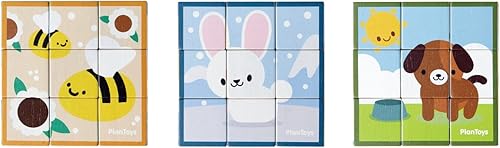 Miniatura 2 de PlanToys Cubos de rompecabezas de animales (4649)