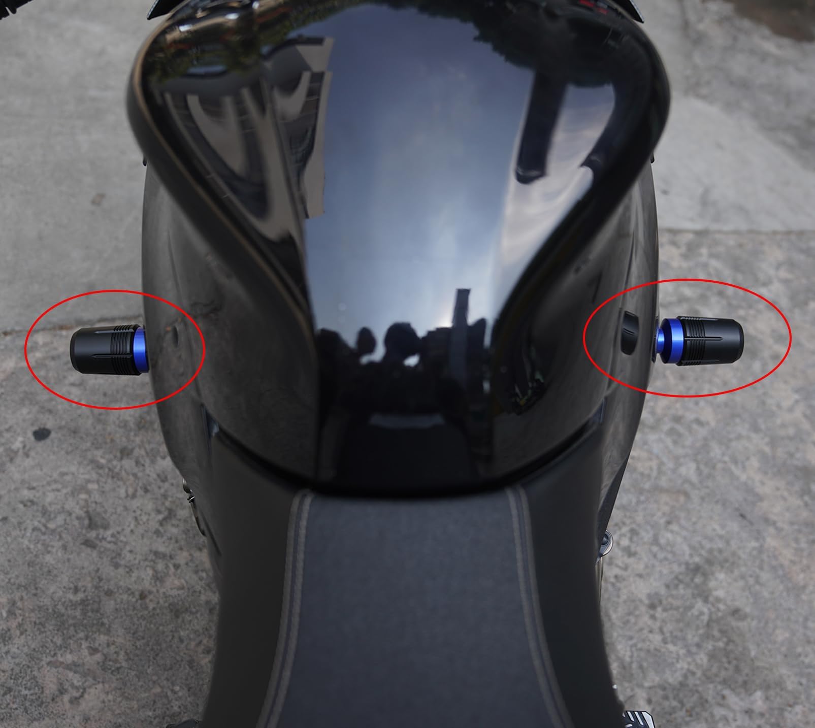 Moto Accessori per Suzuki GSX-S GSX-S750 GSX-S1000 GSXS 750 1000 GSXS750 GSXS1000 Tamponi Paratelaio Protezione del Telaio (Blu)