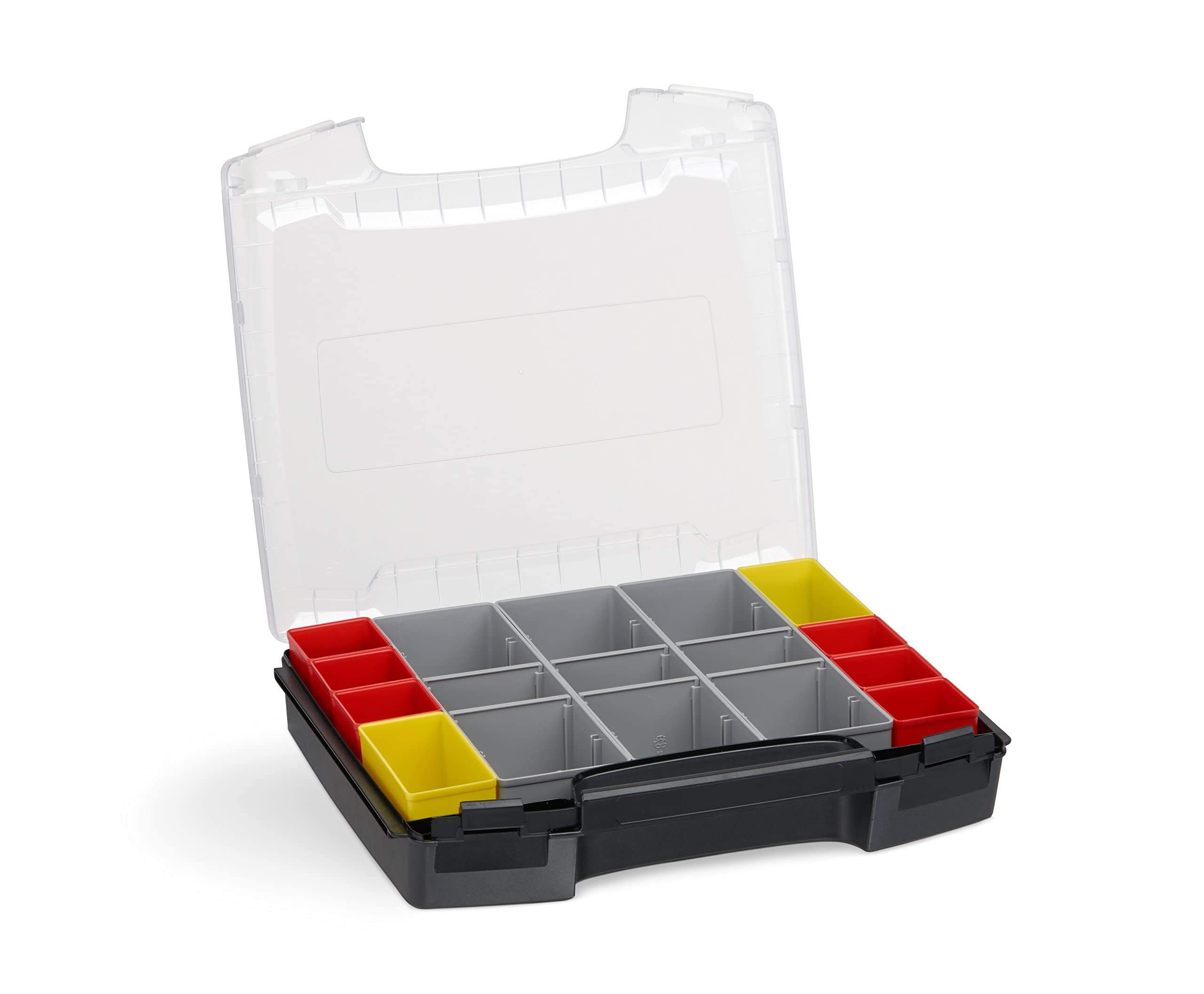 L-BOXX Sortimo LS BOXX 306 Negro | Incluye i-BOXX 72 I3 & LS cajón 72 vacío en negro | Caja de herramientas profesional vacía | Caja de herramientas vacía de plástico