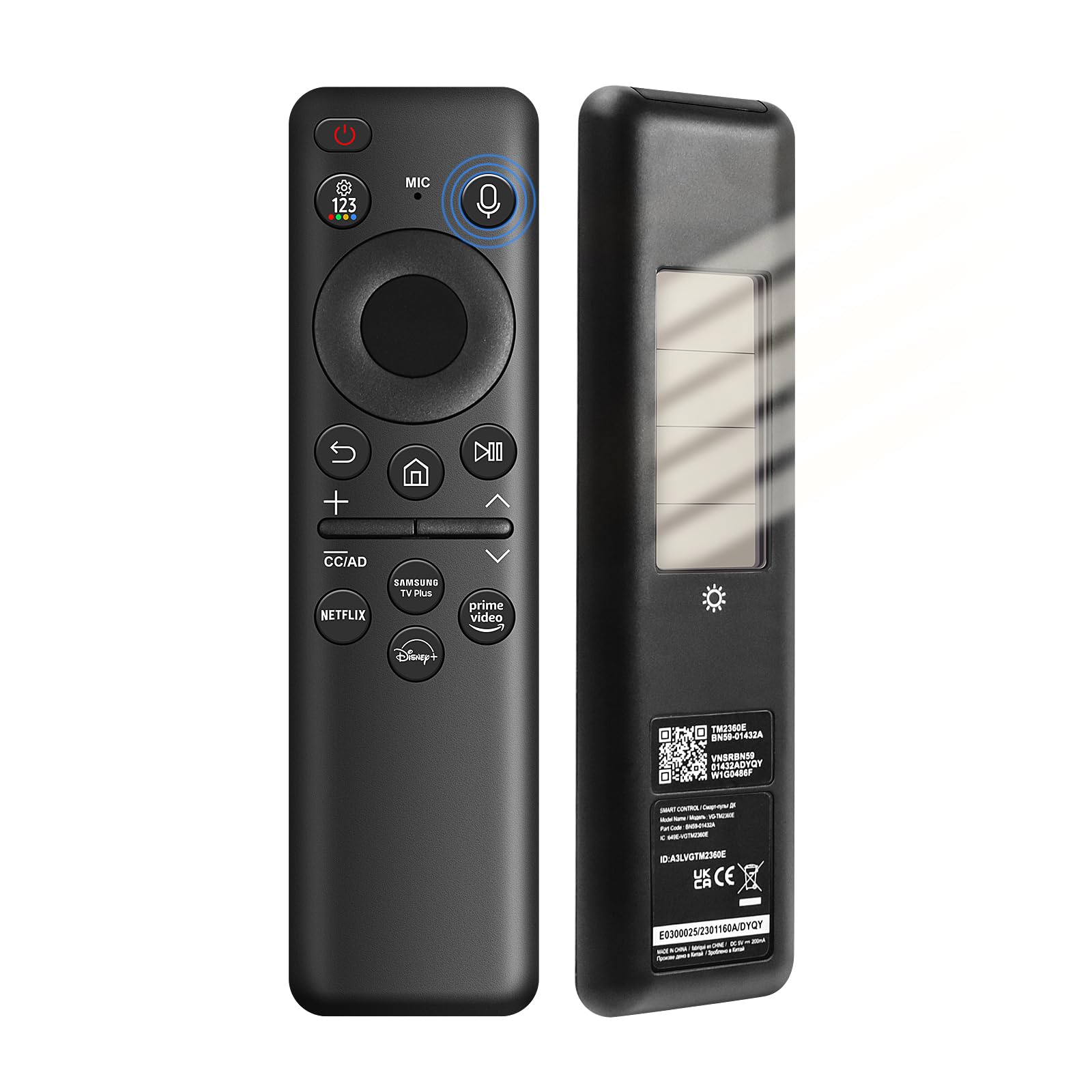 New BN59-01432A TM2360E for Samsung Solar TV Remote, Compatible with 2023 Ultra HD Neo QLED 8K HDR TV, Thanksgiving, a Must-Have for a Family (BN59-01432A-A)
