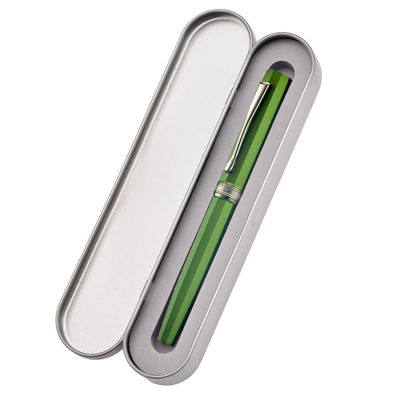 Hongdian N11 vulpen, titanium gecoat zwart, extra fijne zachte penpunt