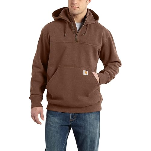 Carhartt mens Rain Defender Loose Fit Heavyweight Quarter-zip Sweatshirt