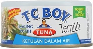 TC Boy Choice Tuna 180g (Solid White Meat Tuna Spring in Water, 6 Cans)