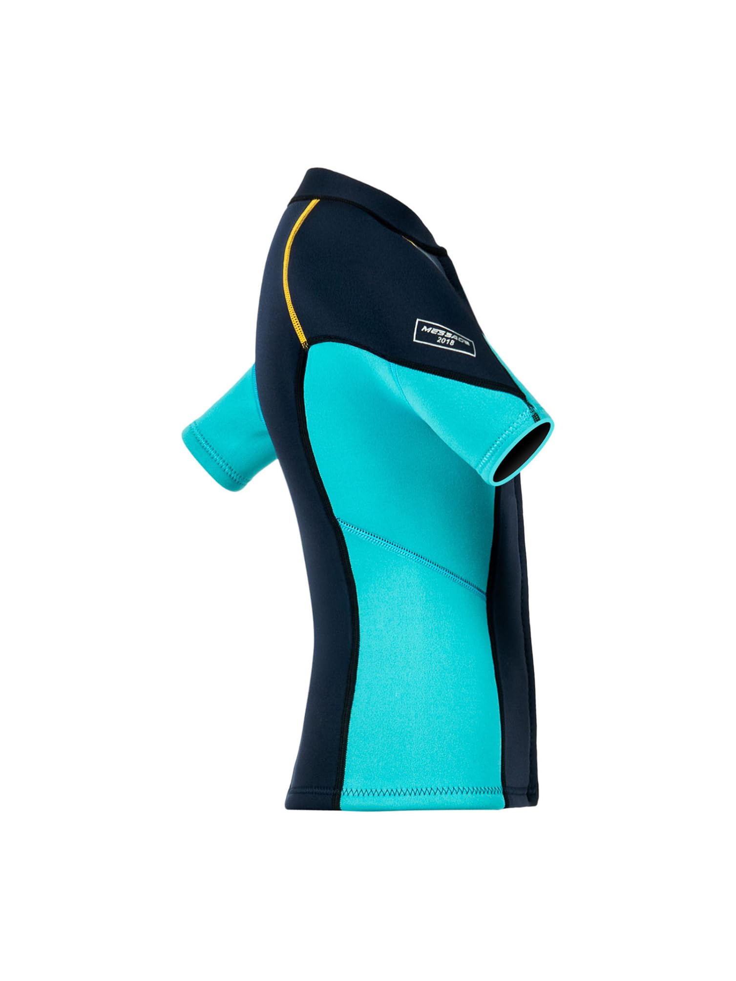 inhzoy Damen Neoprenanzug Oberteil Kurzarm Jacke 1.5mm Mit Reißverschluss Zum Schwimmen Surfen Schnorcheln Tauchen