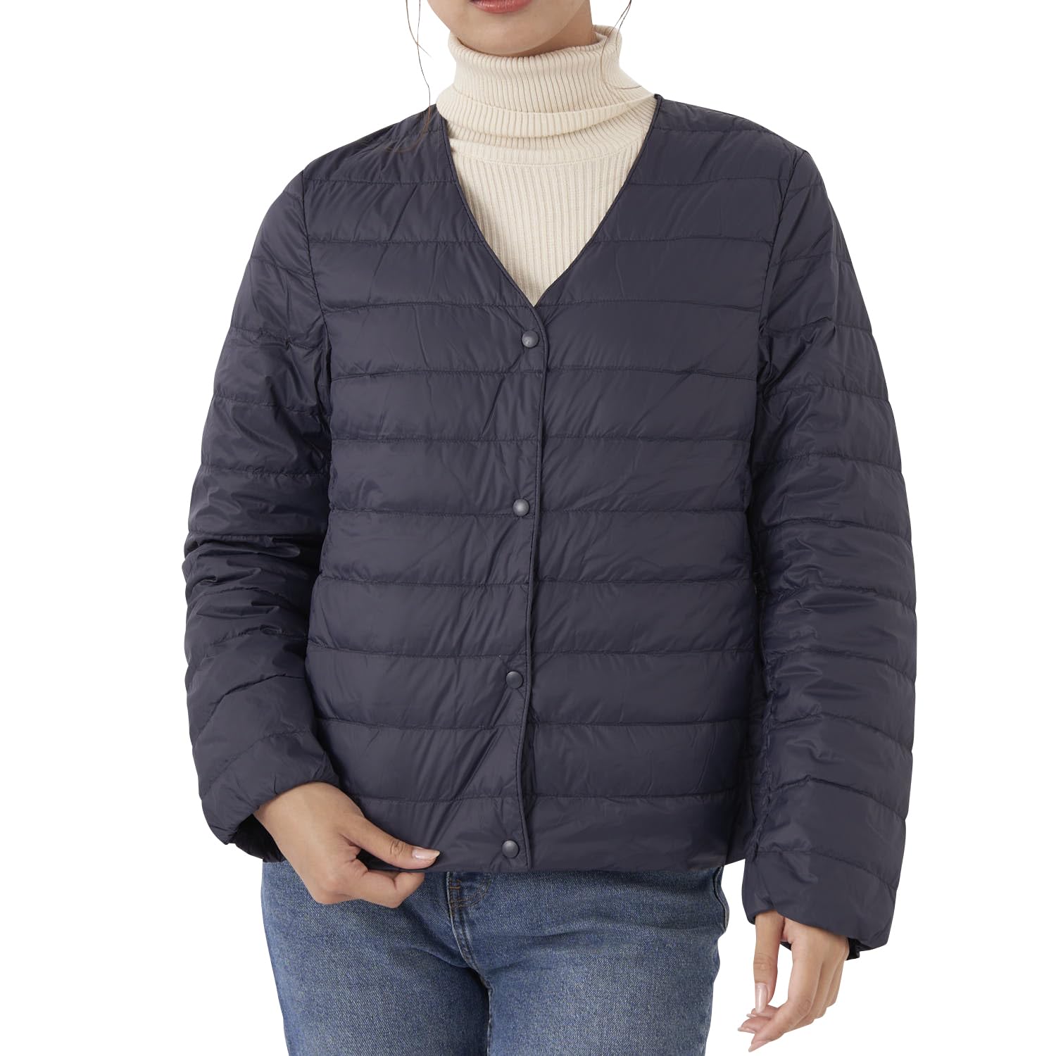 Amazon | OP TJ インナーダウンジャケット レディース 552291 NVY L