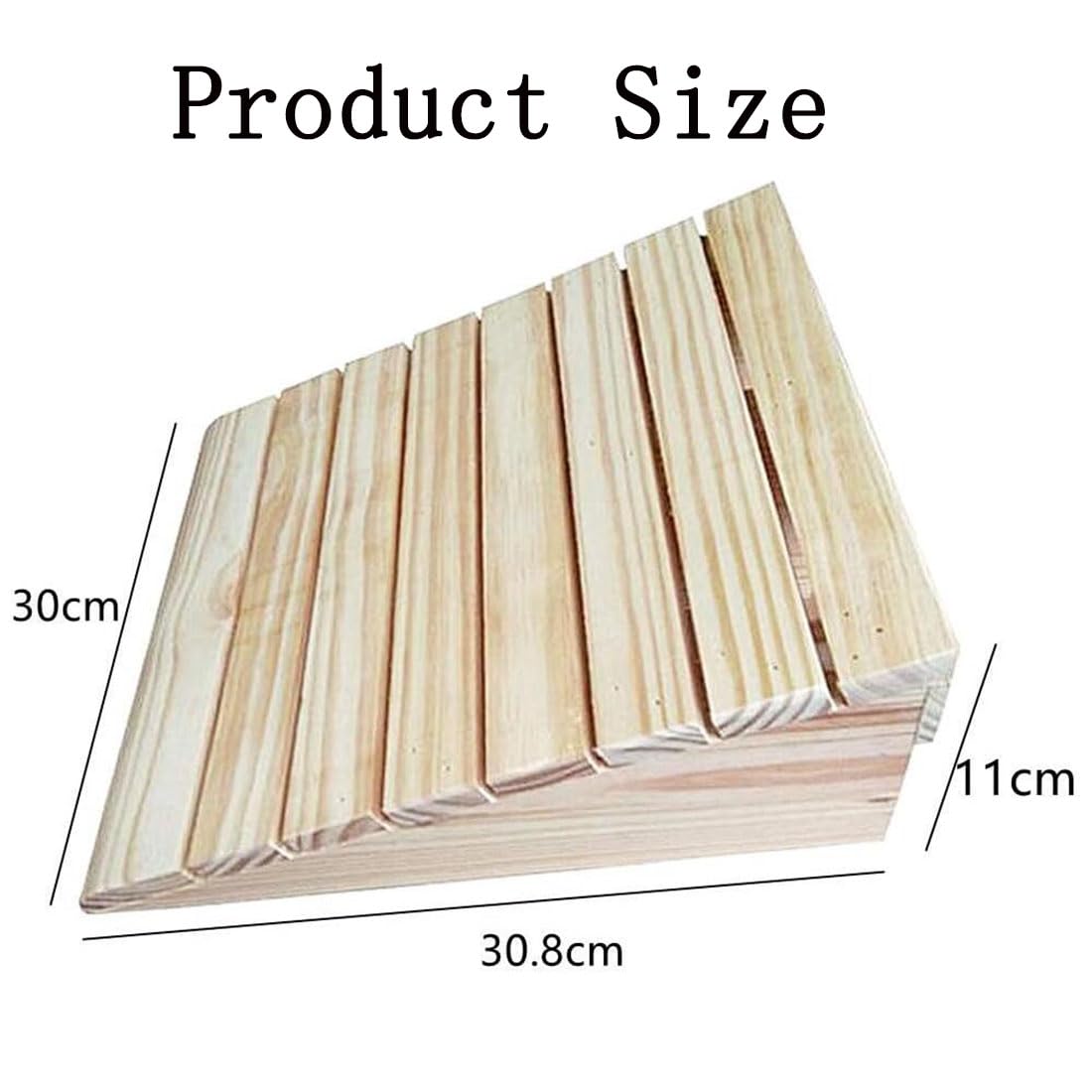 Rampa para Silla De Ruedas/Molduras De Madera Listones,Rampa De Umbral De Puerta De Madera,Portátil Rampa Discapacitados,para Subir Umbrales, Escalones, Puertas,30.8 * 30 * 11CM
