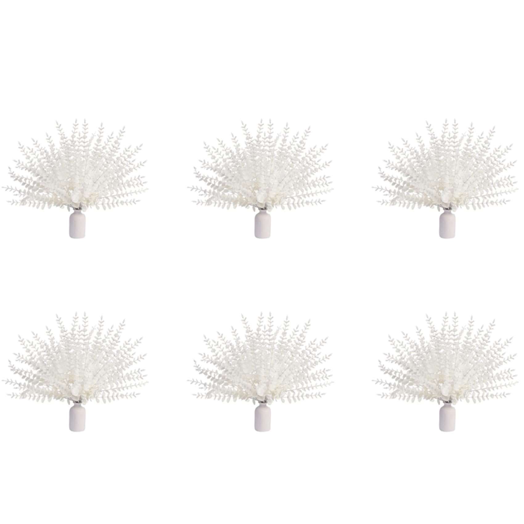 Hndhbfgrt White Artificial Eucalyptus Stems,216Pcs Faux Eucalyptus Branches Leaves Arrangement Wedding Bouquet Decor