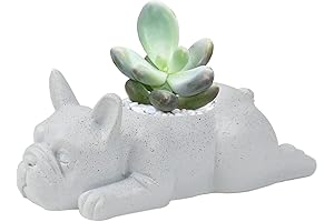 Small Resin Pitbull Planter