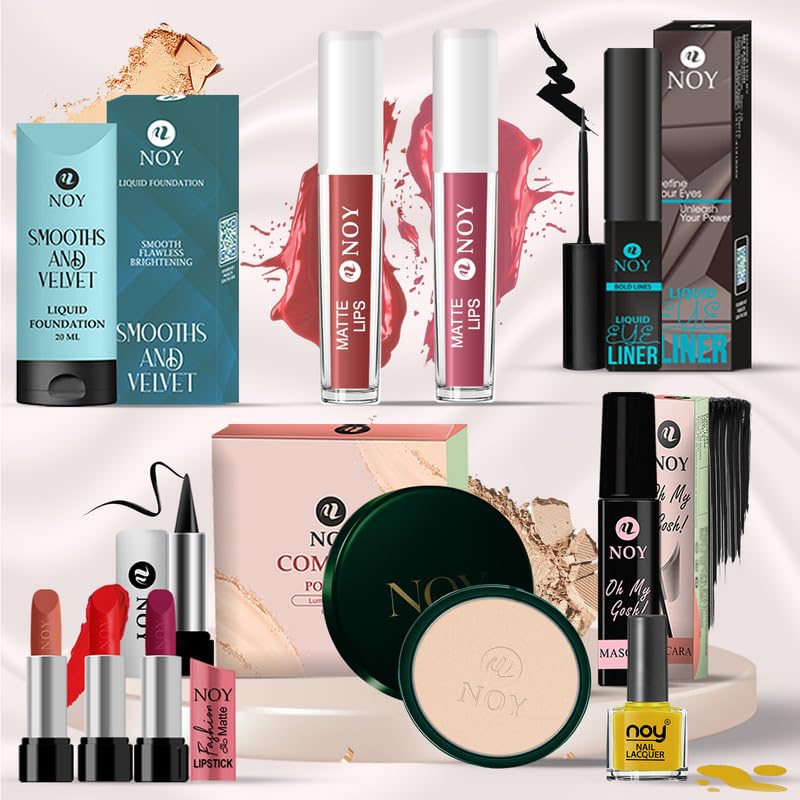 Noy Makeup Kit Combo Ultimate Radiance Kit A Versatile Assortment of Beauty Essentials Designed to Enhance Your Natural Glow and Create Beautiful Looks #11K438
