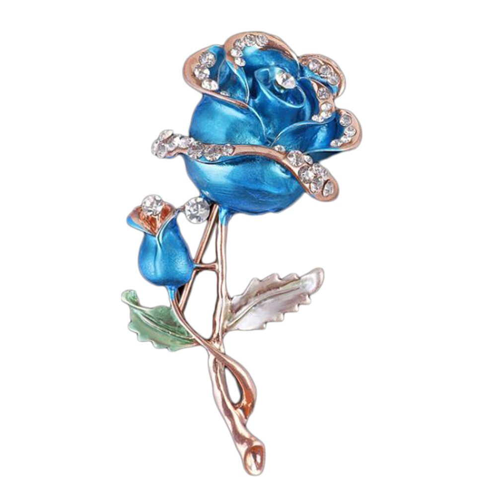 Roses Alloy Brooch Corsage Inlay Zircon Wedding Festive Gift Jewelry Clothing Shoes Bag Accessories Eco-Friendly And Practical Attractive design — view 3