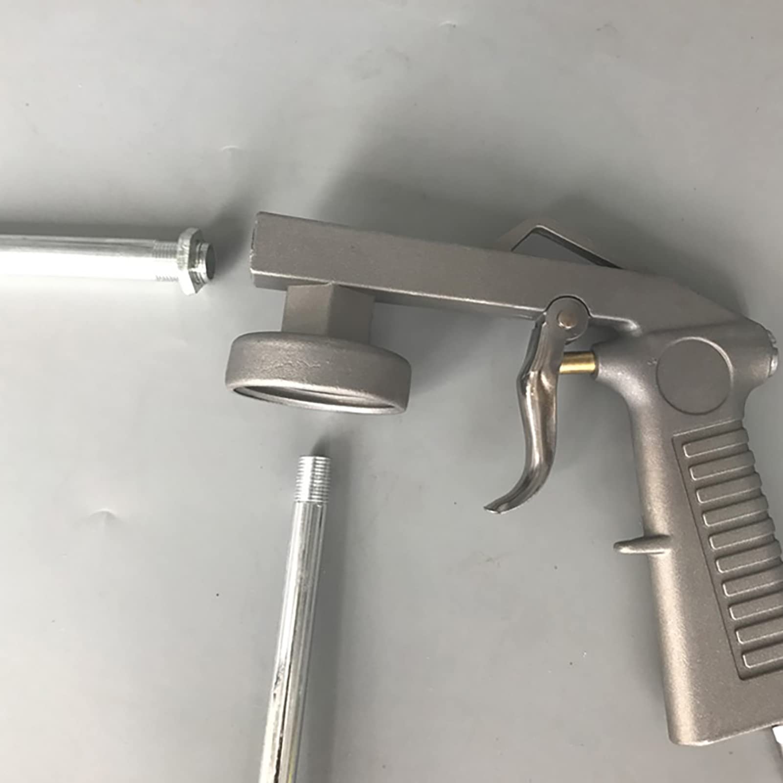 Druckluft Sprühpistole, Luft-Grundierungsspritzpistole, Druckbecherpistole Hohlraumpistole Druckluft-Spritzpistole Bedienende Stahl-Profi-Luft-Unterbodenschutzpistole für Autos