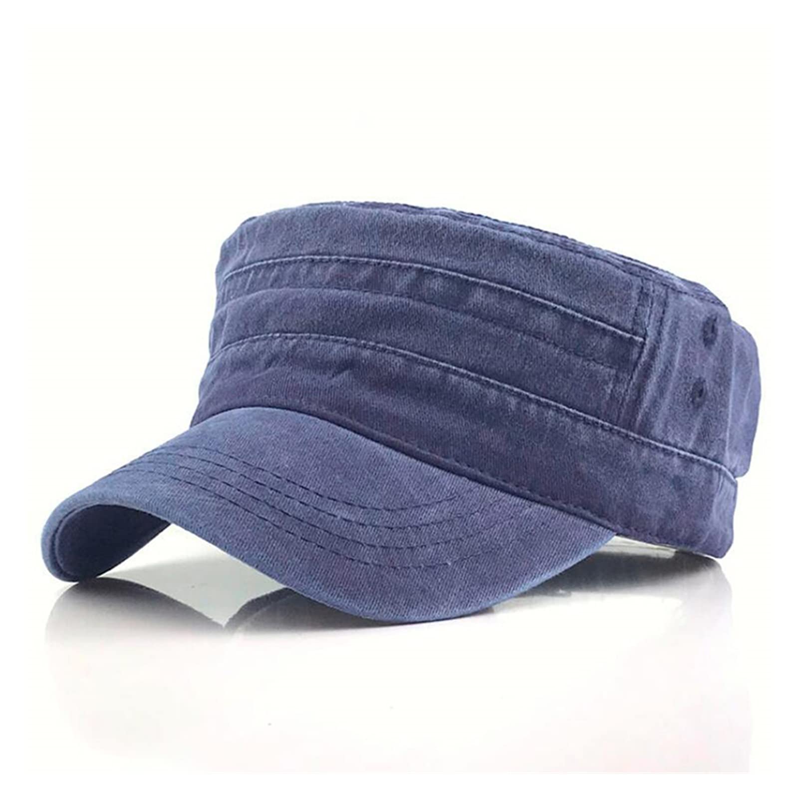 Berretto da Baseball con Parte Superiore Piatta Cappello Aderente Berretto da Baseball Cool da Uomo Cappello Hip-Hop a sommità Piatta for Adulti Chiusura Completa da Donna