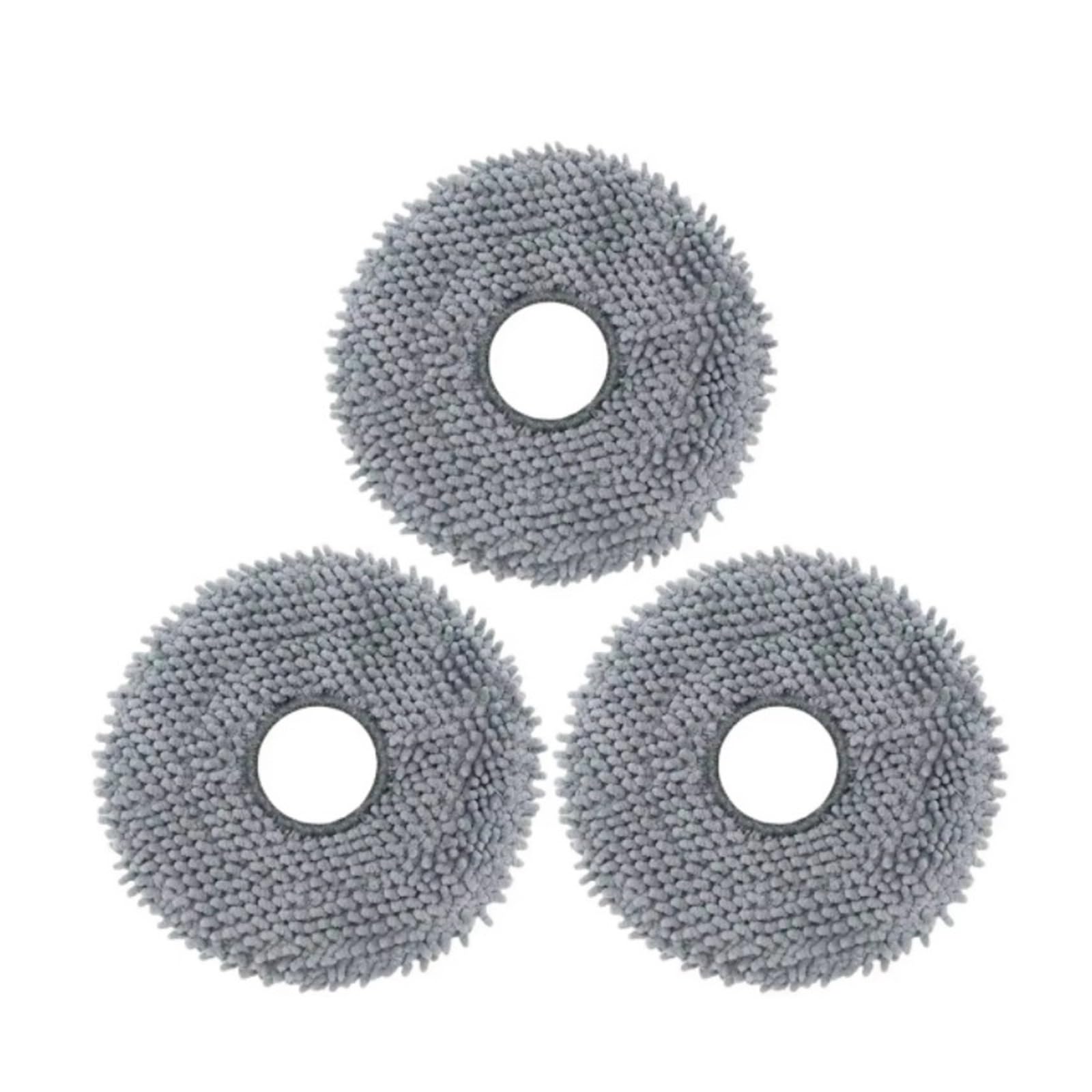 NUCBCULWP Mop Pads,Compatible For Roborock， Q Revo Master/Q S/Q Pro/Q Maxv/Q Curv Accessories Replacements Parts Mopping Cloths(3pcs)