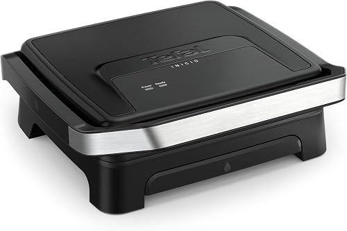 Tefal Inicio, Gril et machine à panini, Chauffe rapide: 2000W, Plaques de cuisson antiadhésives, Grande surface de cuisson, Noir, Inicio, GC271810 - 1