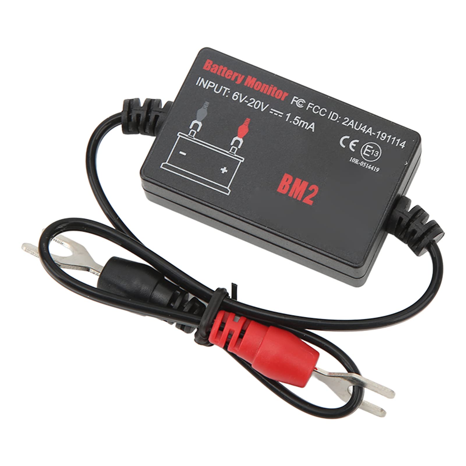 Akozon Monitor de Batería BM2 para Automóvil RV 6-20V con Probador de Carga de Testher Inalámbrico de Inducción