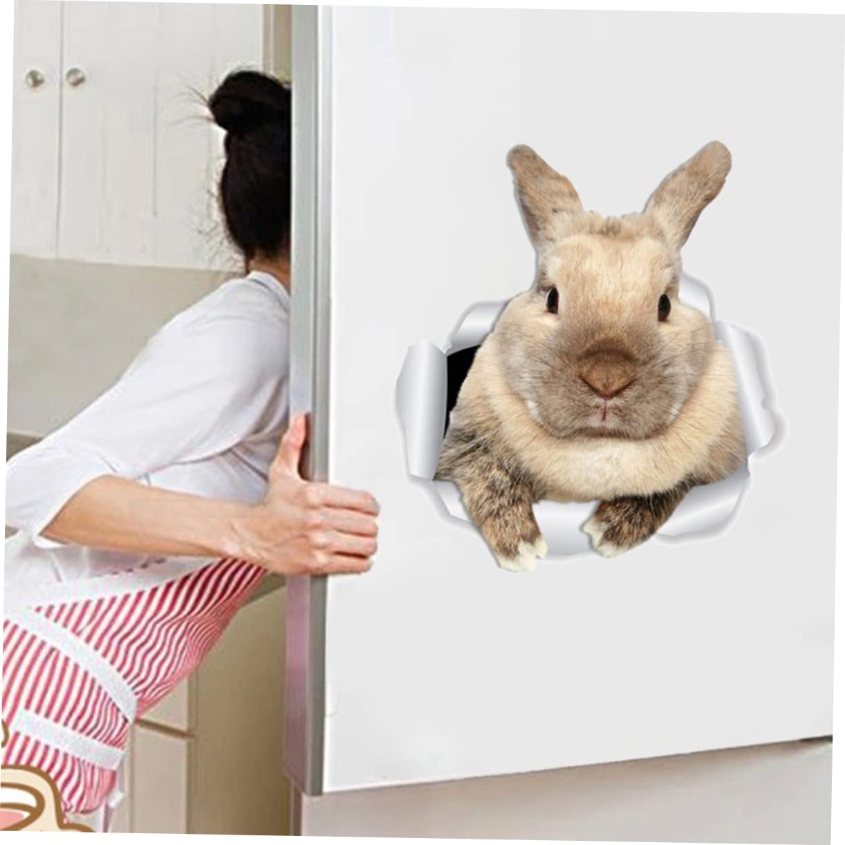 ifundom 3hojas Pegatina De Conejo Para Pared Autoadhesiva Para Habitaciones Infantiles y Decoración Del Para Diversas Superficies