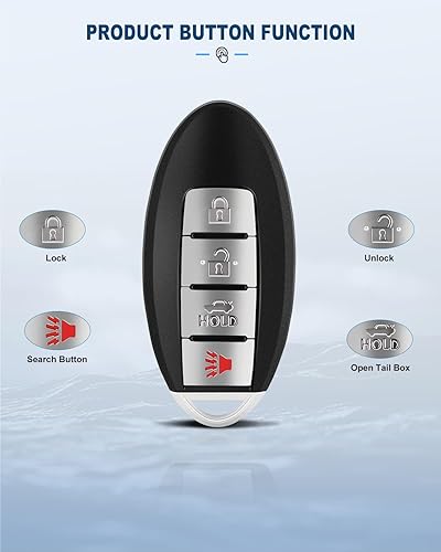 Miniatura 4 de ECCPP Compatible con llavero remoto de entrada sin cortar Infiniti Q60 G25 G35 G37 Nissan Altima Maxima KR55WK48903 (paquete de 1) 2014 para Nissan