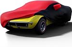 KAKIT Waterproof Car Cover Custom Fit for 2005-2013 C6 Stingray, UV Resistant Fade-Proof Cover for Chevy Corvette, Indoor & Outdoor Use (Red & Black Combo)