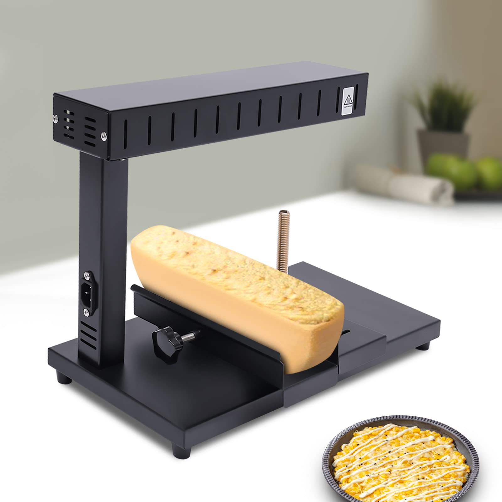 DYNAMI Cheese Melter,Electric Commercial Cheese Machine Melting Warmer,750W 304 Stainless Steel Heating Tube Quick Heating,Adjustable Distance(CM750A)