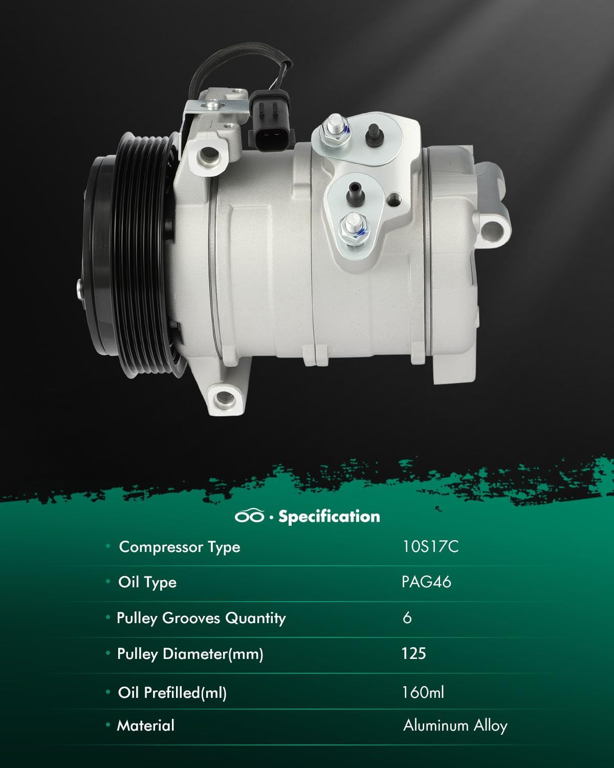 SCITOO AC Compressor for Chrysler Town & Country 3.8L 2010, Fast Cooling Air Conditioner Compressor for Dodge Grand Caravan 4.0L 2008-2010, for Volkswagen Routan 4.0L 2009-2010