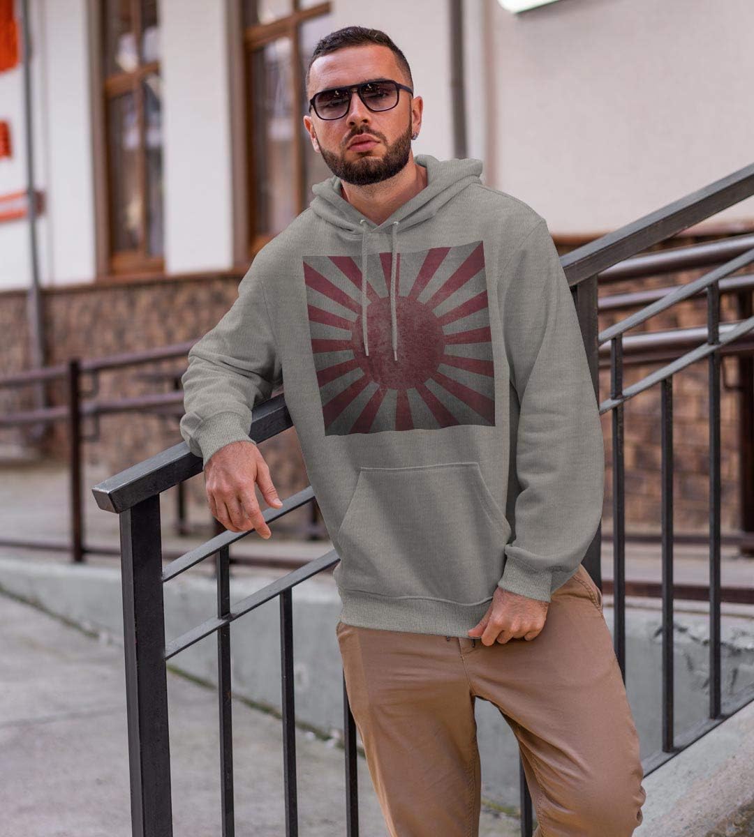 [igsticker] プリント パーカー メンズ 長袖 スウェット 綿100% 裏パイル 2XL サイズ size おしゃれ プル