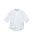 Boys' Long Sleeve Woven Button-down Shirt, Lightweight & Breathable