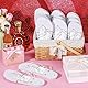 Hestya 24 Paar Zehentrenner für Hochzeit Gäste Weiß Zehentrenner Sandalen Schlappen für Hochzeitsempfang Herren Dame, 4 Größe