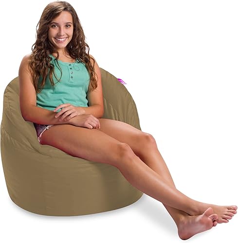 Miniatura 672 de Posh Creations Puf estructurado cómodo para jugar, leer y ver la televisión, Malibu Lounge, tela de lona para colorear, criaturas Criaturas de tela