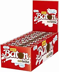Chocolate Baton Ao Leite Garoto 480g - 30 Unidades De 16 gramas