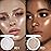 evpct Pearl White & Champagne Gold Face Highlighter Makeup Shimmer Glitter Diamond Sparkly Highlighters Makeup Palette Powder for Face Body Cheek iluminadores iluminador de jos maquillaje luminizers