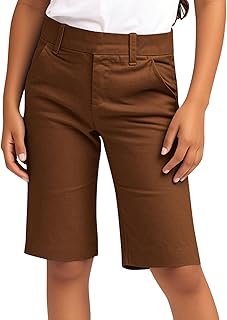 Pantalones Cortos para Niños y Niñas,Pantalon Corto de Vestir con Cintura Alta Elástica Transpirables Básicos Pantalón de Senderismo Casual Color Sólido Bermudas Verano Ropa Niño 4-14 Años