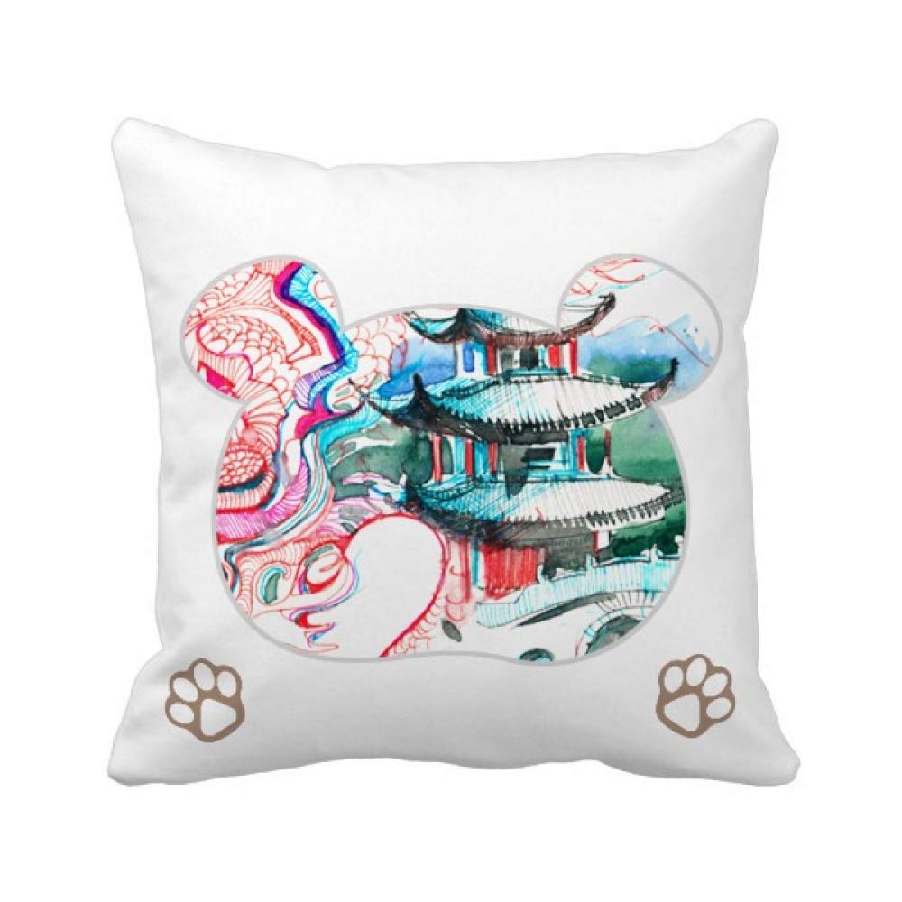 Housse de coussin pont de dragon chinois pour créer un coin lecture zen et cosy