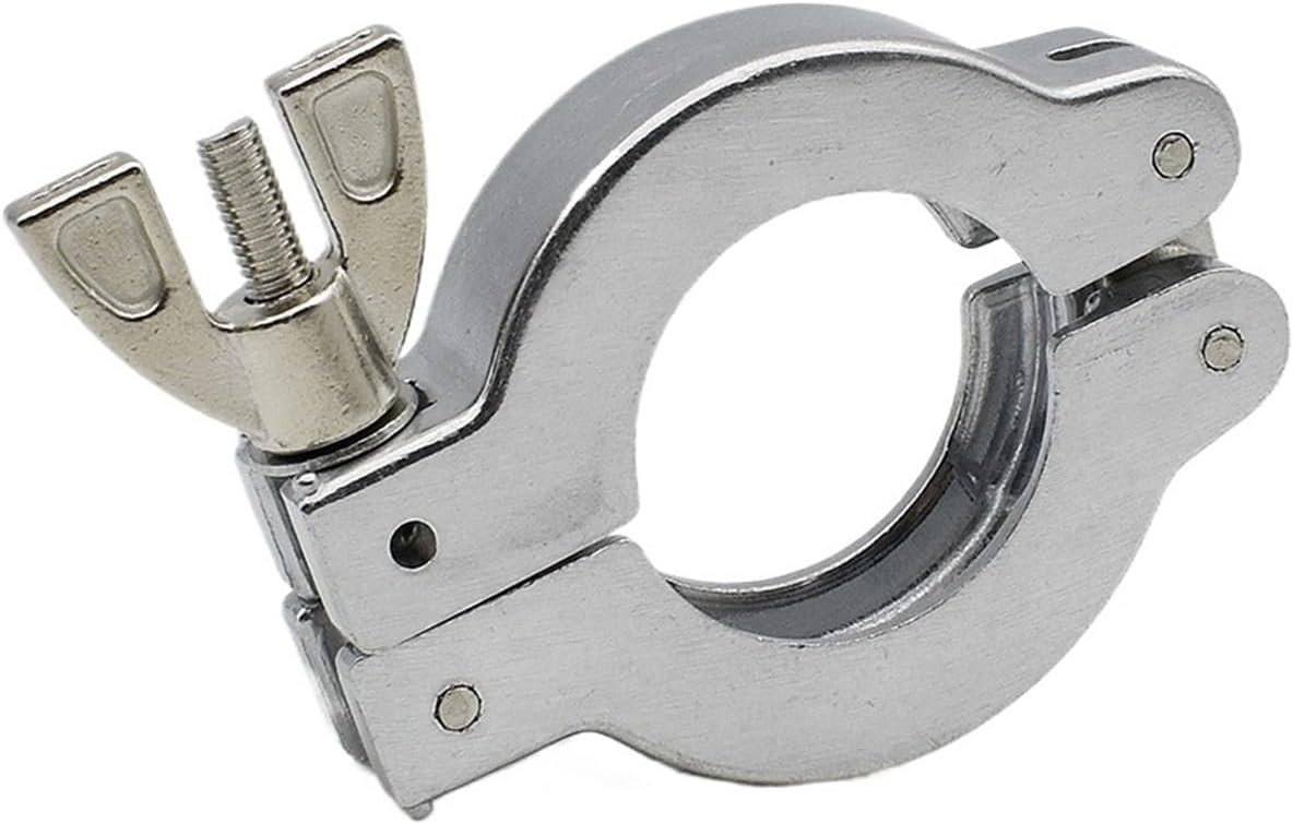 Aluminum Alloy KF Vacuum Clamp Kit - KF16/25/40/50 with Bracket & FPM O-Ring(Clamp-KF50)