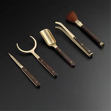 Tea Ceremony Kung Fu Tea Set 6 Piece Tea Knife Tea Clamp Tea Spoon Tea Pen Tea Set-Color5
