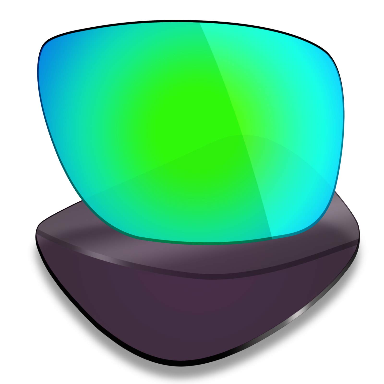 Mryok Lot de 4 paires de verres polarisés de rechange pour lunettes de soleil Oakley Dispatch 1 – Noir/rouge/bleu/vert émeraude