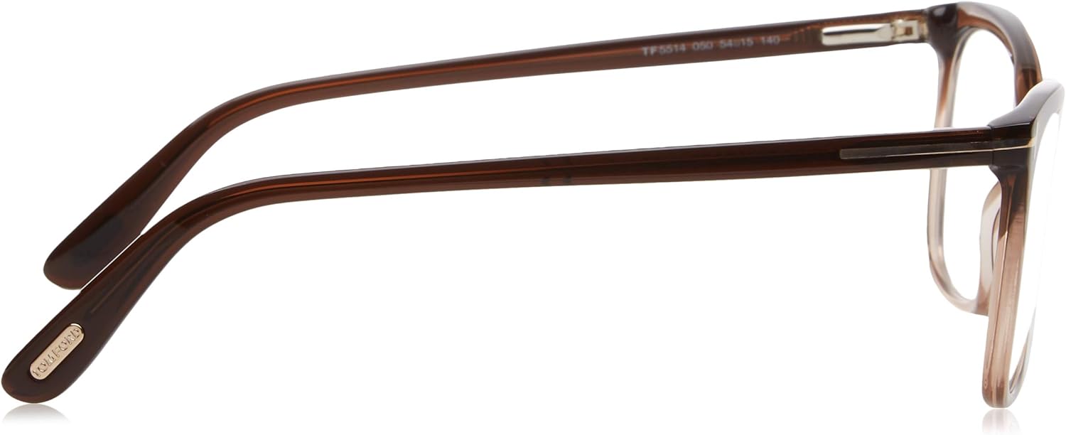 Eyeglasses Tom Ford FT 5514 050 dark brown/other, Transparent Brown, 54-15-140 - Image 3