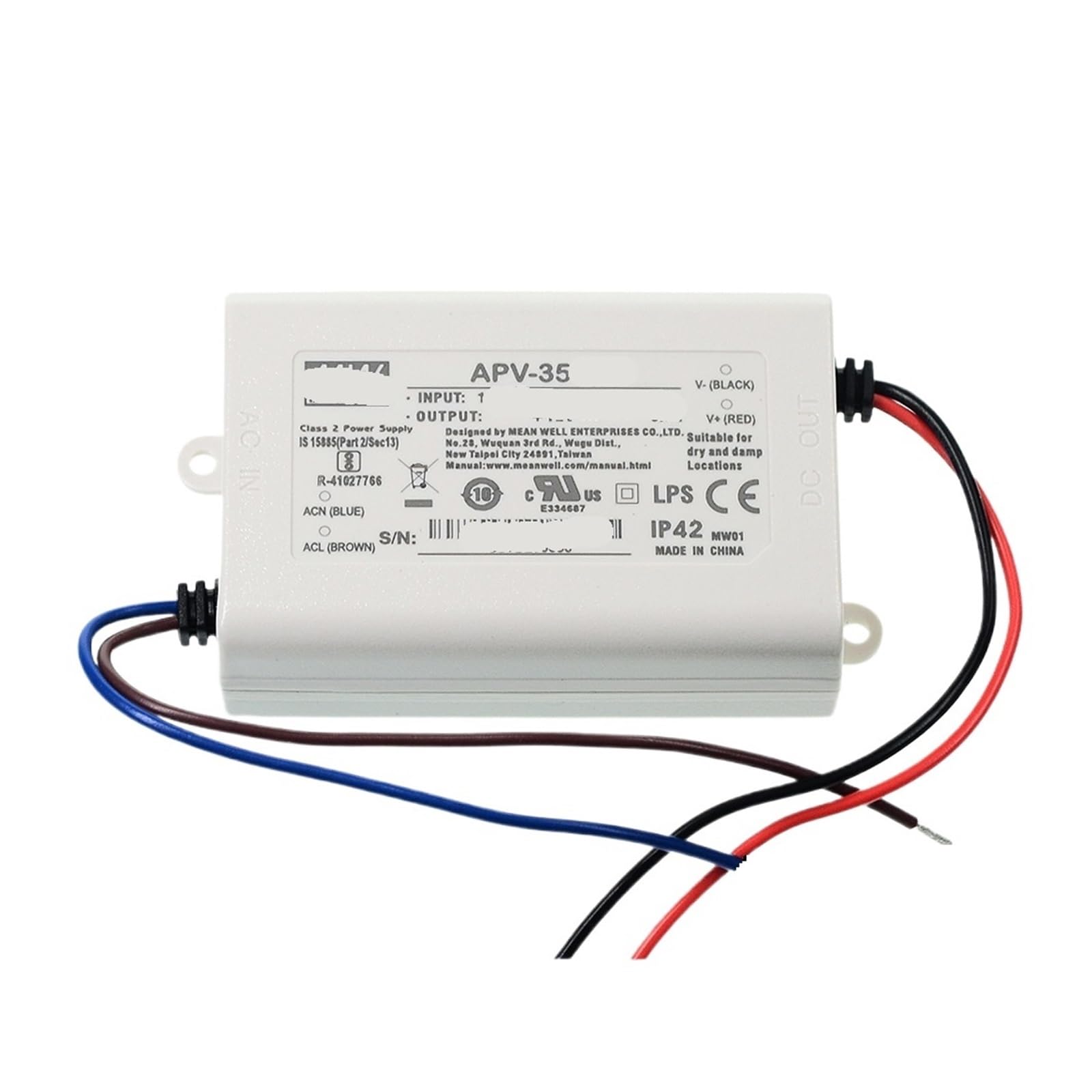Alimentation pour écran LED APV-35 évite scintillement sous-titrage