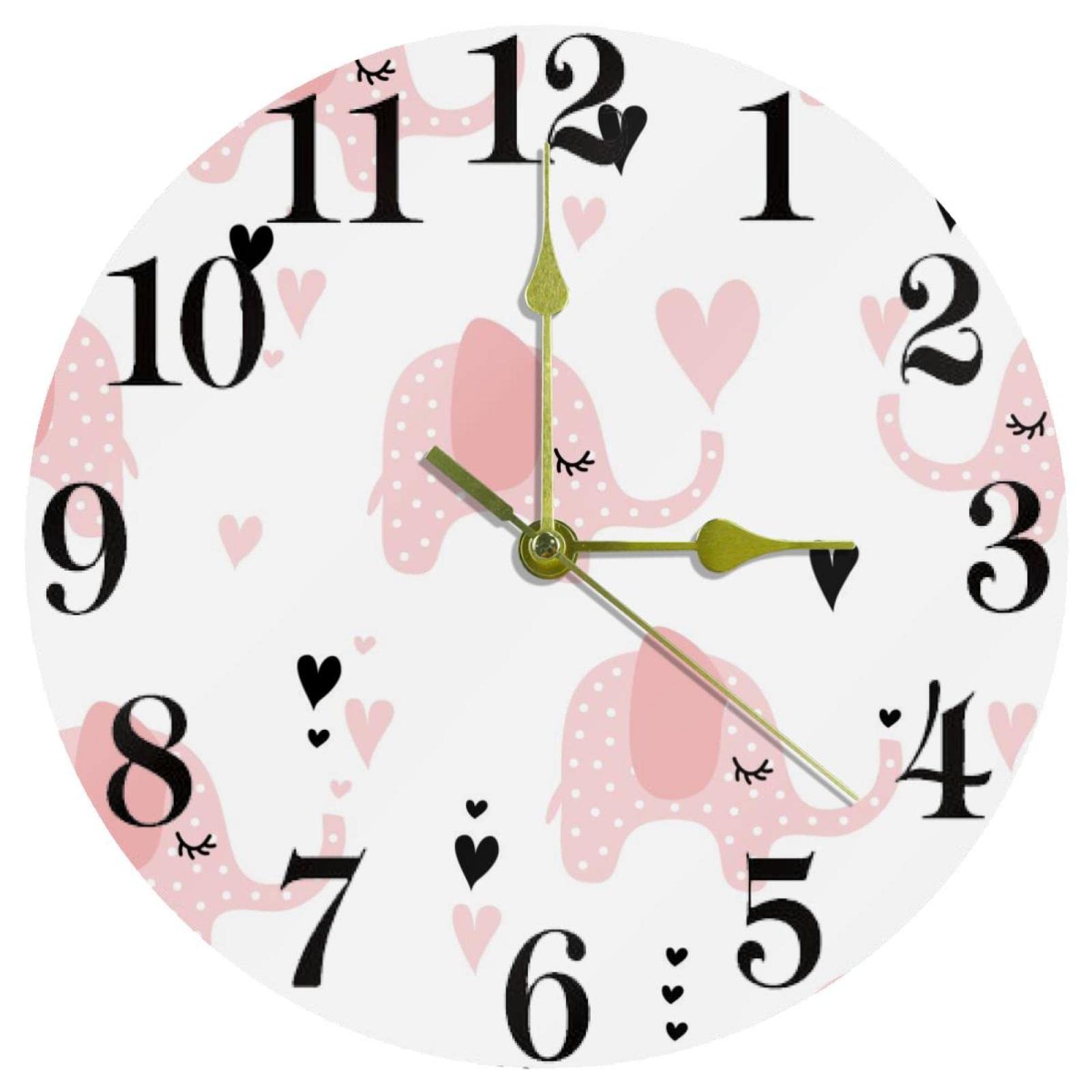 Horloge silencieuse sans tic-tac à quartz 25,4 cm pour un sommeil paisible