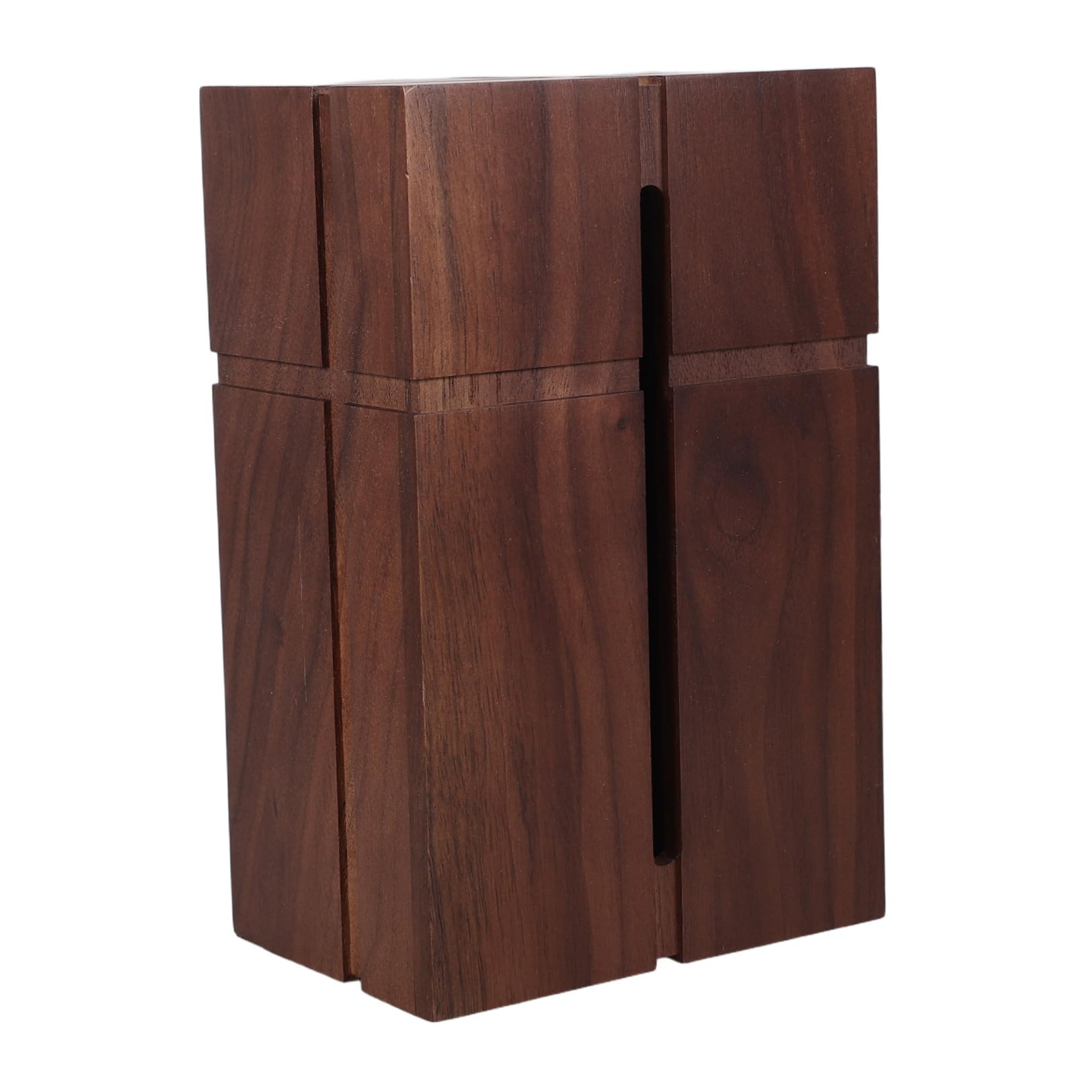 FRCOLOR Porta Fazzoletti in Legno Noce Nero Rettangolare per Fazzoletti