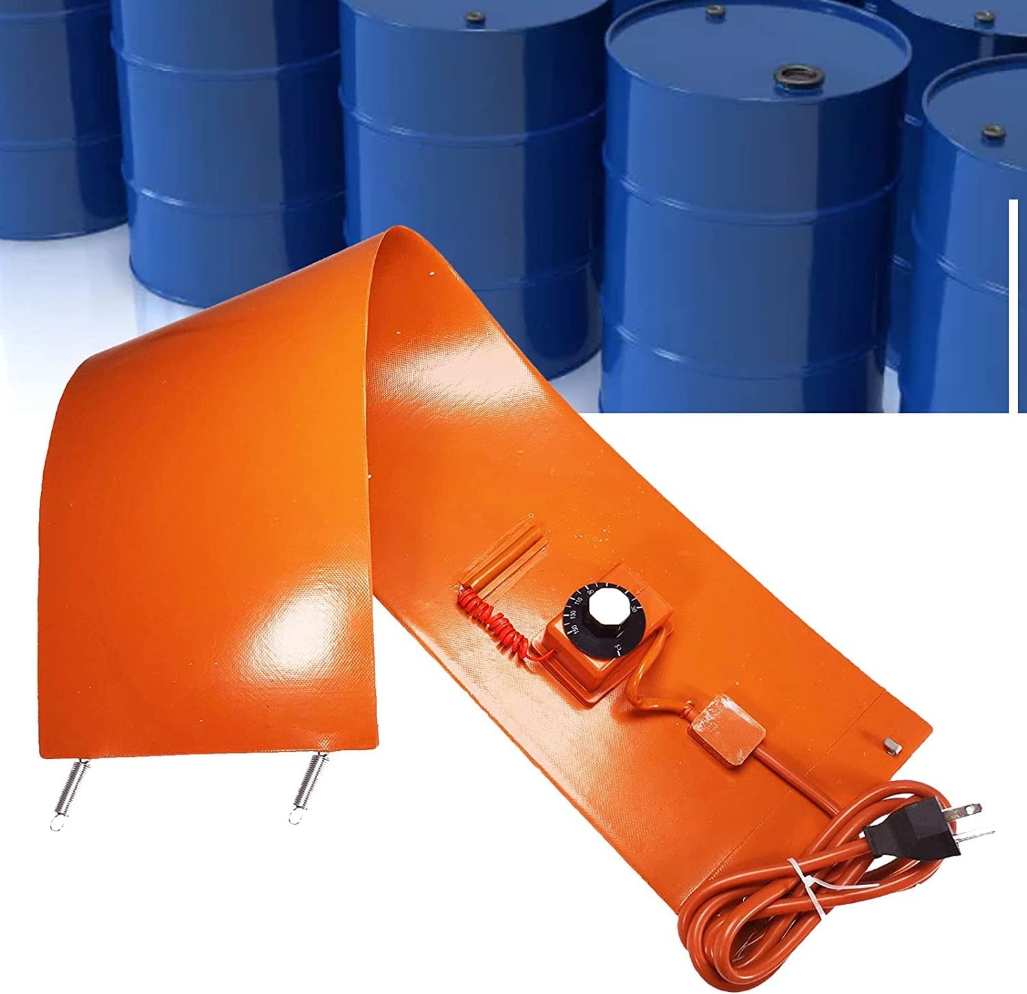 metal drum heater 55 Gallon Metal Drum Heater, Silicone Metal Oil Drum Pail  Heater Band With