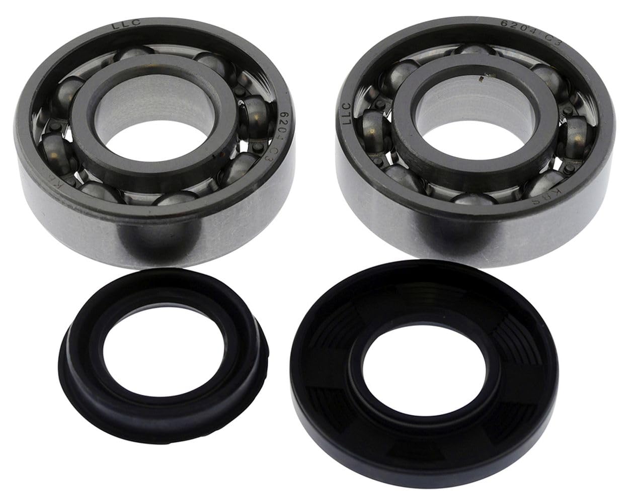 Kurbelwellenlager Set C3 KH inklusive Wellendichtringe für KEEWAY Focus 50cc, Matrix, RX6, RX8, RY6