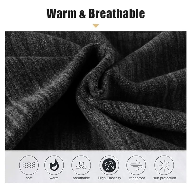 Winter Neck Warmer Gaiter Fleece Windproof Face Mask Cover Scarf for Men & Women for Cold Weather Skiing Hiking3