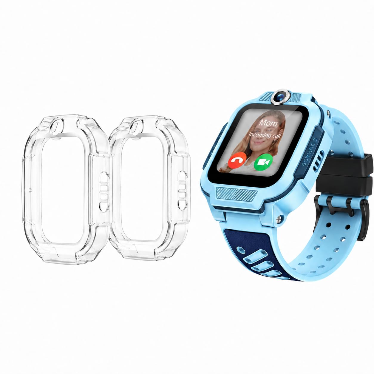 Etui kompatybilne z telefonem Imoo Watch Phone Z3, ultracienkie, miękkie, powlekane TPU, etui ochronne, akcesoria do telefonu Imoo Watch Phone Z3, 2 sztuki, przezroczyste