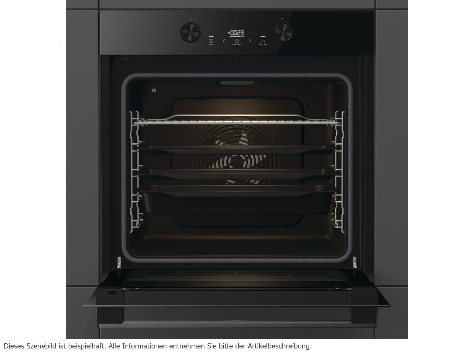 Gorenje BPS6737E04DBG - 743231 pirolisi Forno Nero