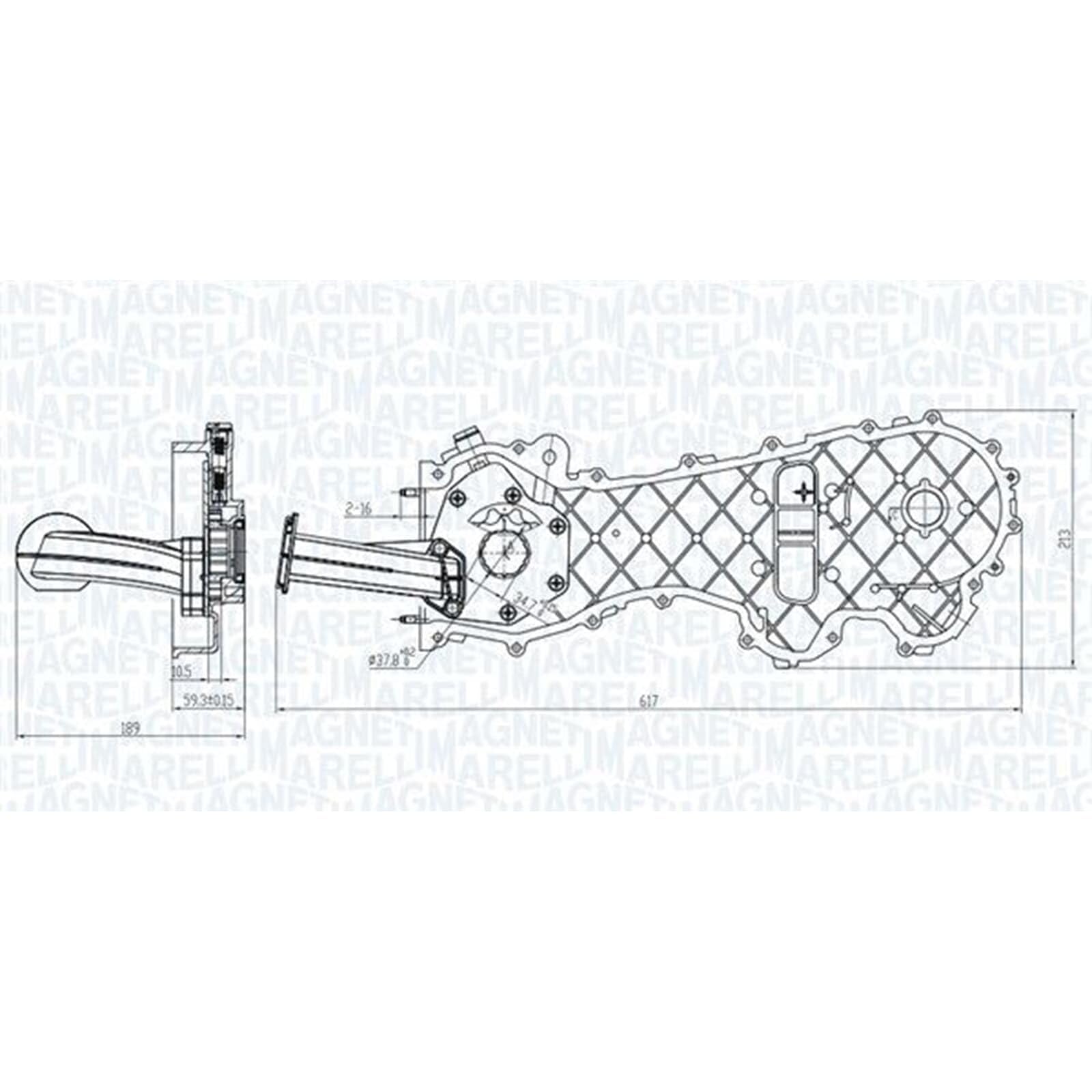 MAGNETI MARELLI 351516000012 Bomba de aceite para motor compatible con Opel Corsa D Hatchback S07 1001G7 1538742 1136085E00 | 351516000012 / OP0012 apto para Mito Aveo Citroen