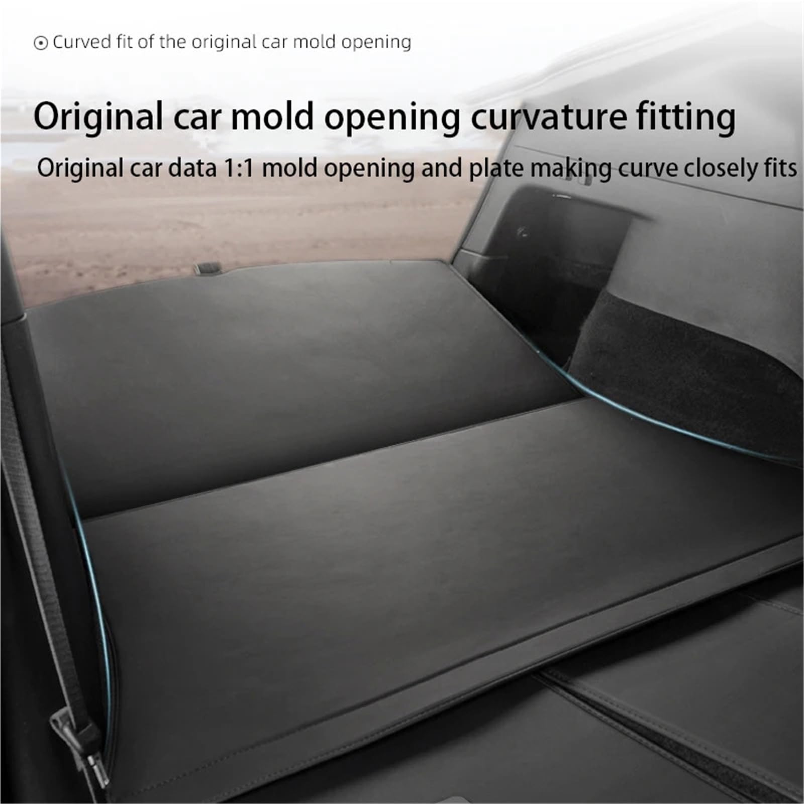 płaskie maty do bagażnika Fit For Tesla Model Y Juniper 2025+ Leather Trunk Mats Rear Seat Back All Weather Liner Pet Anti-kick Pad(Full set brown)