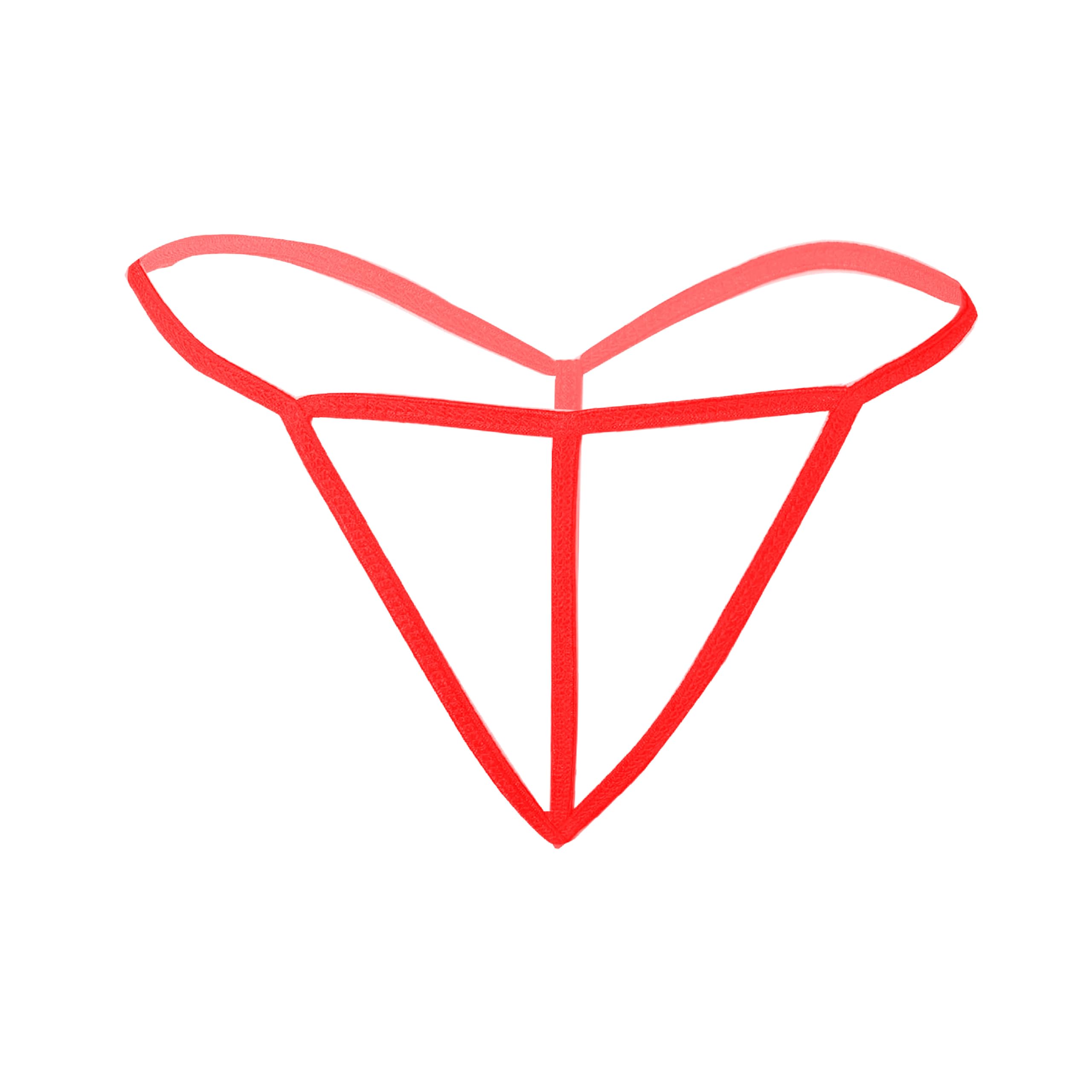 ribald the neech Womens Minimalist Harness Style Panty, Low Rise, Nylon Tape Material-picture-15